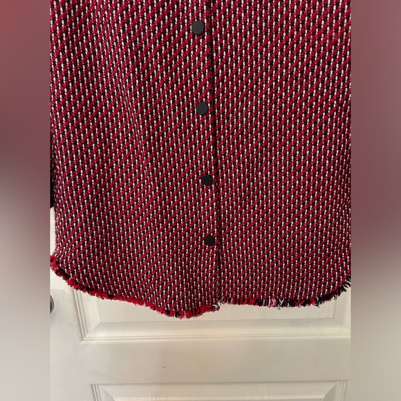 Maje Black/Red/White Shacket - Picture 2 of 9